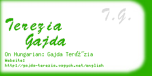 terezia gajda business card